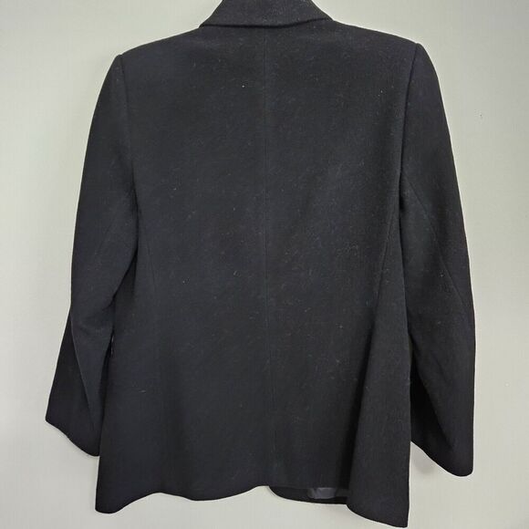 Harve Bernard Lined Wool Blazer Black Jacket Women's SIze 8 Petite EUC - Picture 2 of 5